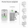 Adaptadores de viaje Cargadores universales cuadrados multiusos AU UK EE. UU. Enchufe de la UE Adaptador de CA de energía eléctrica Cargador de pared Adaptador todo en uno