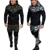 Zogaa Heren Trainingspakken 2019 Nieuwe Sweatsuit Hooded en Sweatpants Camouflage Pant TrainingsPak Man Leisure Broek en Hoodies Outfits