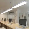 Pendant Lamps Hanging wire aluminum ceiling lamp office bar lights 4ft rectangular light modern led chandelier fixture