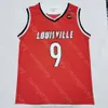 2020 New Louisville College Basketball Jersey NCAA 9 Pfeiler Red All Litched and Emlleckery Men Size