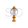 New style Smoke glass bubble carb cap with pearl banger for 10mm 14mm 18mm male female quartz banger dab rig bongs