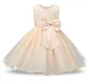 Baby Girls Dress Party Lace Dress Kids 8 colors 3D Rose Flower Dresses Children Clothes Girls Wedding Party Princess Dresses
