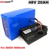 Oplaadbare Elektrische Fiets Lithium Batterij 48v 20Ah Voor Bafang BBSHD 350W 500W 1000W Motor E-bike batterij 48V + 5A Lader