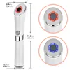 Heated Sonic Eye Massager Electric Face Lifting Pen Подтяжка Кожи Против Морщин Вибрации Темные Круги Anti Aging Device Подарок C18112601