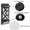 LED Solar Garden all'aperto Lampada luminosa Sensore di movimento Impermeabile Wireless Wall Sconce Flicker Flame Nightlight decorazione esterna CRESTECH168