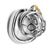 2019 Newest Male Chastity Cage Stainless Steel Arc Ring Male Chastity Device Sex Toys for Men Penis Lock Ring Adult Products G7-1-263A