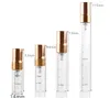 2ML 3ML 5ML 10ML Flacone spray in vetro trasparente Atomizzatore di profumo portatile Mini Provetta per campioni Bottiglia Fiale di vetro sottile SN2400