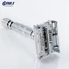 Fashion Stainless Manual Safety Blade Razor Double Edge Shaver Beard Shaving for Men with Mirror Case +6 Blades BD179