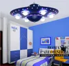 Pendant light Remote control UFO children's room boy bedroom LED flying saucer lights creative cartoon spacecraft pendant lam317u