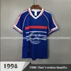 98 Retro VINTAGE hommes maillots de football # 10 ZIDANE # 12 HENRY MAILLOT DE FOOT 98 Thaïlande Qualité enfants ensemble uniformes Football Maillots chemise