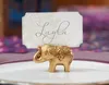 Venda quente 200 pcs Elefante de Ouro Lugar Titulares de Cartão Nome Número Tabela Lugar Lugar Favor Do Casamento Favores Do Partido Exclusivo