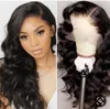 Hd transparent body wave full lace human hair wig 360 undetecable Glueless laces frontal wigs pre plucked 150% density DIVA1