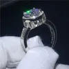 Choucong Fine Big Stone Promise Finger Ring 925 Sterling Silver 5ct Diamond cz Fedi nuziali di fidanzamento Anelli per gioielli da donna