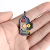 Śliczne małe DIY Śmieszne Emalia Broszki Szpilki Dla Kobiet Mężczyzn Christmas Demin Koszula Decor Broszka Pin Metal Kawaii Badge Moda Biżuteria