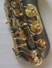 Bästa kvalitet Japan Yanagis T-992 Tenor Saxofon B-platt matt Svart Sax Golden Key Mynstycke Ligatur vasshals Musikinstrument Accessorie