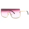 ALOZ MICC 2019 Новые солнцезащитные очки в полуоправе Женские брендовые дизайнерские модные солнцезащитные очки большого размера Мужские очки с градиентным оттенком A4133040912