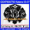 GSXF-600 für Suzuki Katana GSXF 750 600 GSXF600 Pink Hot Hot 03 04 05 06 07 293HM.64 GSX 750F GSXF750 2003 2004 2005 2006 2007 Verkleidung