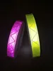 2,5 cm * 50m Reflekterande trafiksignal PVC-band Fluorescerande varningsband Natt Blinkande säkerhetsmaterial Garment Tillbehör