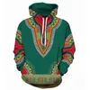 Sweat-shirt à capuche décontracté Men des femmes Fashion African Dashiki imprimé sweatshishies Sweats Sweats Hip Hop Sweat-Trackie