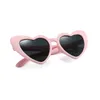 أطفال جدد TR90 Love Heart Sunglasses Kids Bollized Sun Glasses Boys Girls Girls Baby Frend Safety Frame Eyewear270a