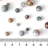 Cuentas de ágata india de piedra Natural, cuentas sueltas de piedras preciosas redondas para hacer pulseras DIY, fabricación de joyas, 1 hilo, 15 pulgadas, 4, 6, 8, 10 mm258h