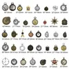 30st Slumpmässigt blandat klocka Klocka ansiktskomponenter Charms Alloy Necklace Pendant Hitta smycken som gör Steampunk DIY Accessory315w