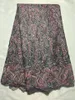 5 yards / pc mooi uitziende rode Franse net kant stof en blauwe borduurwerk Afrikaanse mesh kant voor jurk qn101-1