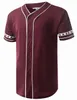 5154 5468 778 Blank Custom Baseball Jersey Män Kvinnor Storlek S-3XL White Button Down Pullover