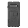 Dubbelskikt stötsäker smal skyddande med Kickstand Hard Phone Case Cover för Samsung Galaxy S10 / S10 Plus / S10e