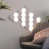 Hot Hexagonal LED Light Quantum Lampka Honeycomb Indicing Lampa Indukcyjna Ściana Dekoracyjna Lampa Z Ins Dotykać Light