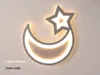 Aufbaumontierte graue Farbe Mond und Stern Moderne LED-Deckenleuchten für Kinderzimmer Kinderzimmer Schlafzimmer Home Deco Deckenleuchte MYY