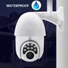 Wifi HD 1080P IP Camera 8 LEDS Infrared 6x Zoom Outdoor Camera Full-Color Night Vision Surveillance Camera Waterproof PTZ Rotation - EU plug