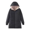 Winter Bubble Jassen Dames Dikke Lange Katoen-Padded Parkas Vintage Warm Winter Jacket Dames Jassen en Jassen Hooded Overjas