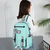 Litthing Große Schule Taschen Für Teenager USB Mit Schloss Anti Diebstahl Rucksack Frauen Buch Tasche Tasche Jugend Freizeit College Dropshipping