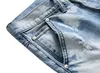 Denim Ripped Hole Bleu Clair Design Jeans Hommes Marque De Mode 2019 Automne Printemps HIP HOP Streetwear Pantalon Plus La Taille W 42 44