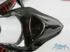 kit venda Fairing quente para Kawasaki Ninja ZX6R 2007 2008 chamas vermelhas em carenagens preto definir ZX6R 07 08 LJ77