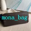 MONA_BAG Designer Luxury Handväskor Purses Axel Påsar Crossbody Bag med Women Clutch Wallet Card Holder Shopping Purse 7 Färger Size 32cm