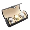 Ny PU Cortex 3 Position Round Watch Box Handkedjan Box Smycken Counter Display Boxs26144476679049