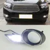 1 Set pour Toyota Highlander 2009 2010 2011 LED DRL Feux de jour Lumière du jour imperméable brouillard tête de la lampe blanche