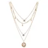 Nouveau collier étoile de cristal chaîne en or collier multicouche Sautoirs Wrap collier de créateur bijoux de mode pour les femmes cadeau Will et Sandy