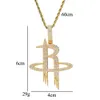 Мода буквенного R кулона ожерелье для мужчин женщин роскошных спортивных алмазов подвесков 18K позолоченных медных цирконы капитала ожерелье подарков для БФА