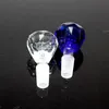 Heady Diamond Glass Bowls Hockahs 14mm 18mm 컬러 남성 Bong Bolw 멀티 컬러 높은 Qualith 18.8mm 14.4mm 유리 물 파이프를위한 도매 Bolws