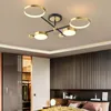 Nouveau LED nordique salon lustre éclairage moderne restaurant plafonniers art créatif chambre plafonnier lampes suspendues