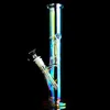 Verre Fumer Pipes À Eau Narguilés GlowWater Bongs Épais Recycleur 14mm Bol Tige Heady Verres Dab Rigs