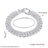 Full circle TO bracelet sterling silver plated bracelet ; Free shipping men and women 925 silver bracelet SPB016