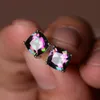 silver pink cubic zirconia 925