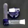 Blue Glass Ash Catcher for Bong Hookahs Water Pipes Reclaim Lacunaris Inline Two Honeycombs Ashcatcher In 14mm or 18mm