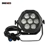 Shehds Waterproof LED Par 7x18W RGBW+UV Wysoka jakość Outdoor IP65 Waterproof DMX Effect Eff Efff Stage Professional Concert DJ Garden