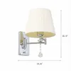 Luzes de parede da argole moderna Luminária Lâmpada de leitão da lâmpada do braço da parede Swing Wall Lamp E27 Cristal Parede Sconce Banheiro Luzes256g