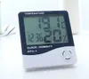Cyfrowy higrometr LCD Higrometr Clock Temperature Instruments Miernik wilgotności z alarmem kalendarza HTC-1